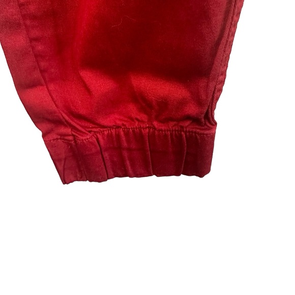 Dutch Bros Red/Maroon RARE Joggers NEW WITH TAGS SMALL Pants Cotton Drawstring - Picture 3 of 13